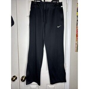 Nike Size M Dri-Fit Black Straight Leg Track Pants Medium Athletic Training